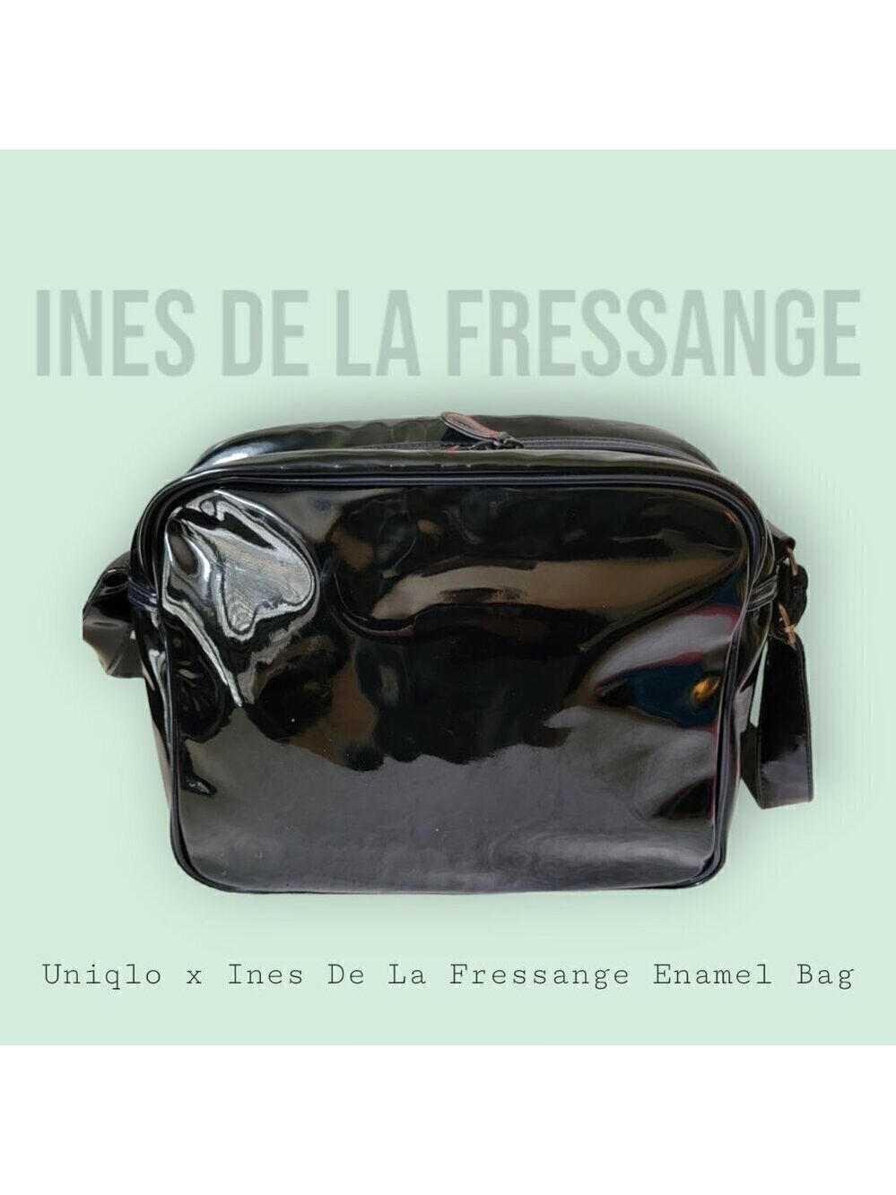 Uniqlo x Ines De La Fressange Patent Shoulder Bag - See Photos
